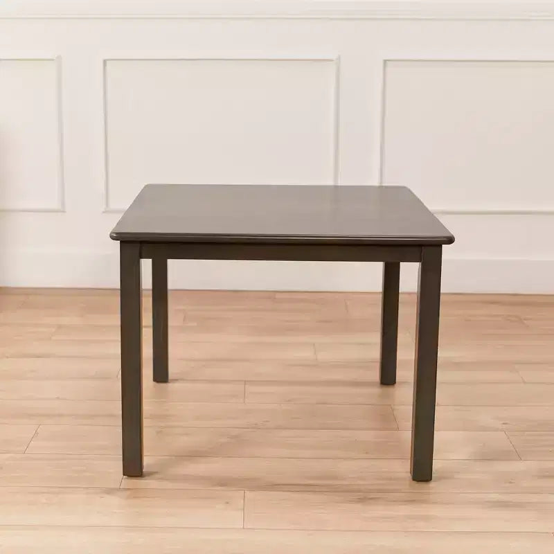 Table carrée en bois dur de 30 po x 30 po avec pieds de 22 po, Meubles pour enfants