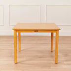 Table carrée en bois dur de 30 po x 30 po avec pieds de 22 po, Meubles pour enfants