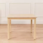 Table carrée en bois dur de 30 po x 30 po avec pieds de 22 po, Meubles pour enfants