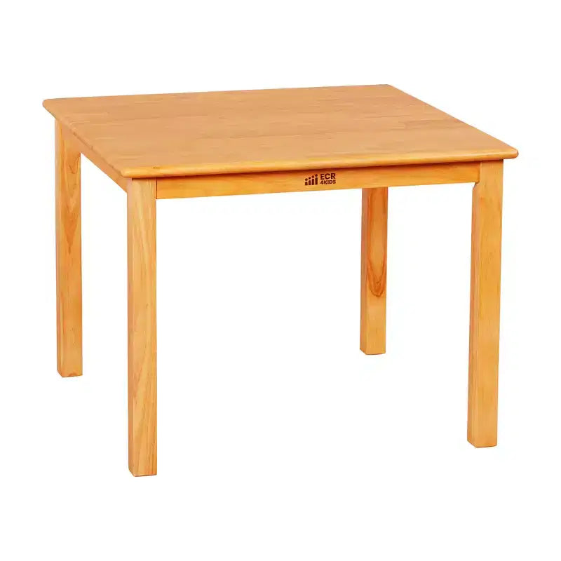 30in x 30in Square Hardwood Table with 22in Legs, Childrens Furniture