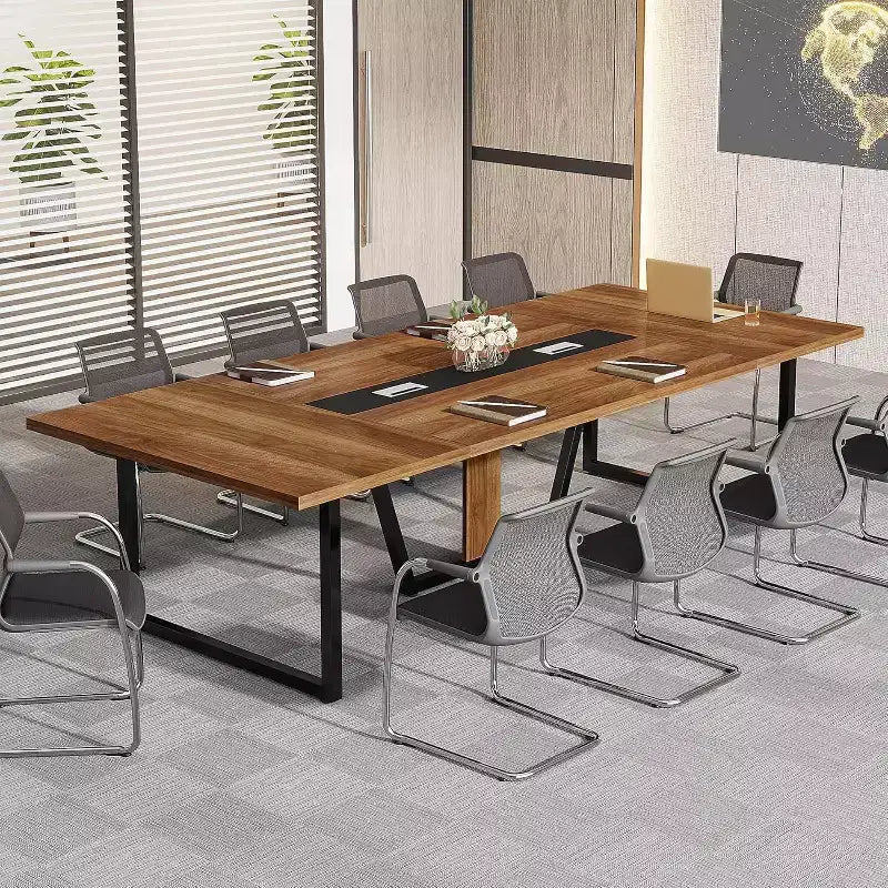 Table de conférence de 2,4 m pour 10 personnes pour réunion de bureau