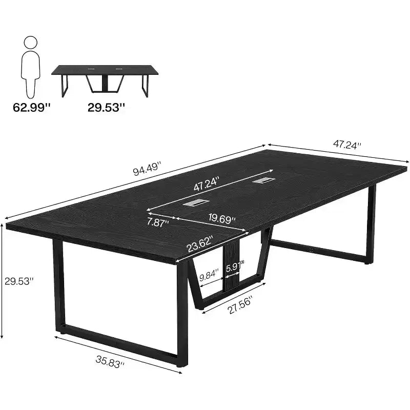 8FT Conference Table for 10 People for Office Meeting