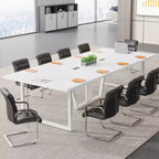 Table de conférence de 2,4 m pour 10 personnes pour réunion de bureau