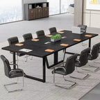 Table de conférence de 2,4 m pour 10 personnes pour réunion de bureau