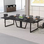 Table de conférence de 2,4 m pour 10 personnes pour réunion de bureau