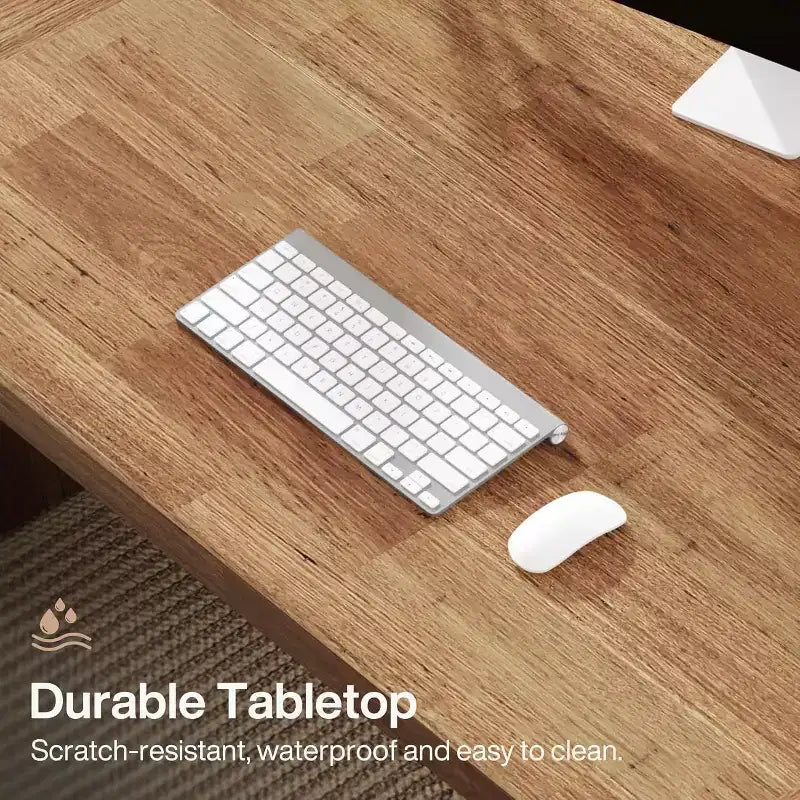 Bureau d'ordinateur de direction de 180 cm avec piédestal en bois massif