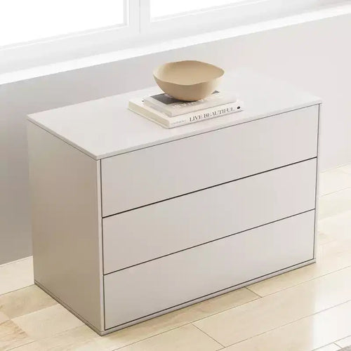 Luck Live Modern 3 drawer dressing table, suitable for wardrobe, bedroom, living room drawer dressing table bedside table, with wooden drawer cabinet
