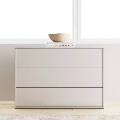 Commode 3 tiroirs, adaptée pour armoire, chambre, salon, coiffeuse à tiroirs, table de chevet, avec meuble à tiroirs en bois