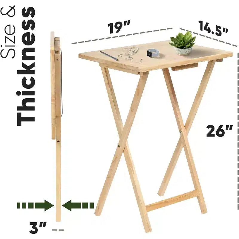 Table de plateau de service pliante pour télévision